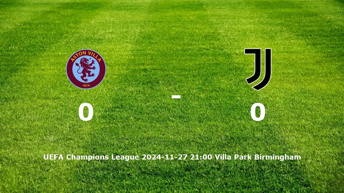 Aston Villa mot Juventus tidslinje och laguppställning