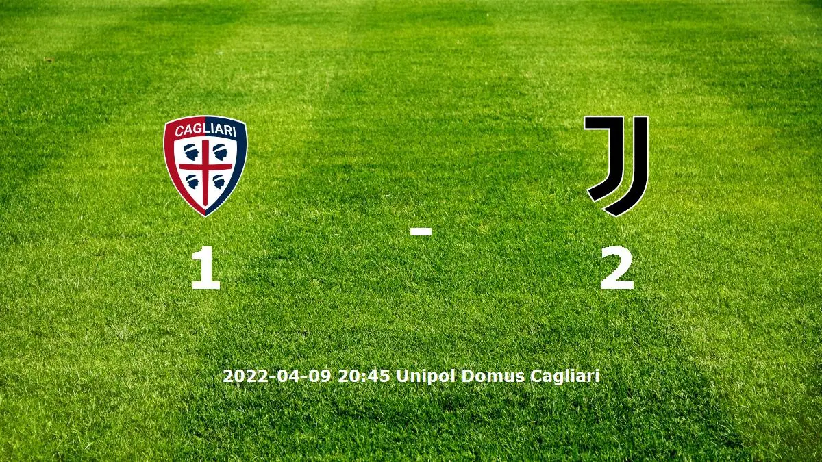 Cagliari mot Juventus tidslinje och laguppställning