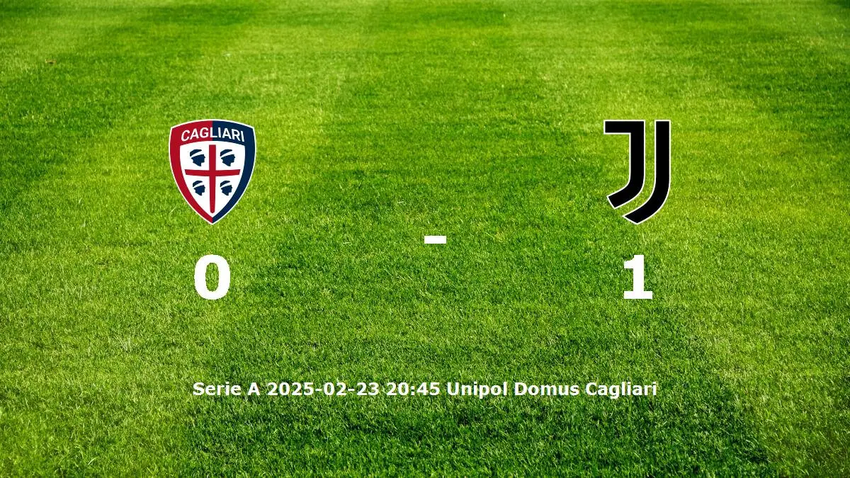 Cagliari mot Juventus tidslinje och laguppställning