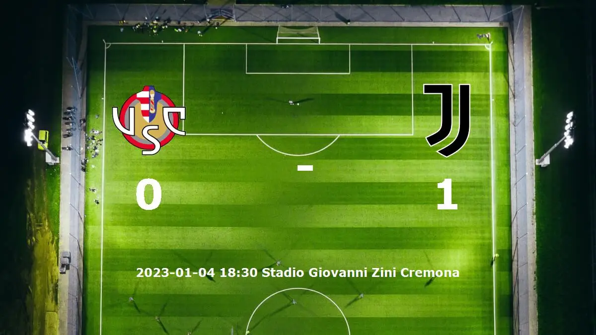 Cremonese mot Juventus tidslinje och laguppställning