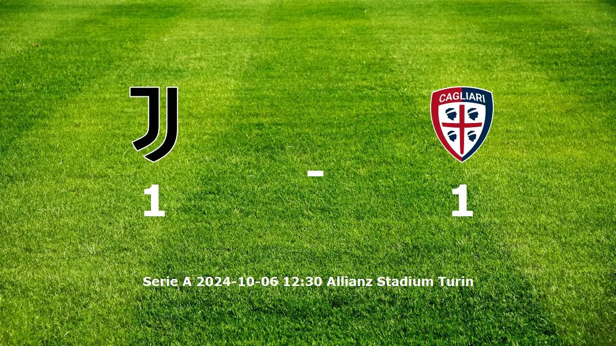 Juventus mot Cagliari tidslinje och laguppställning