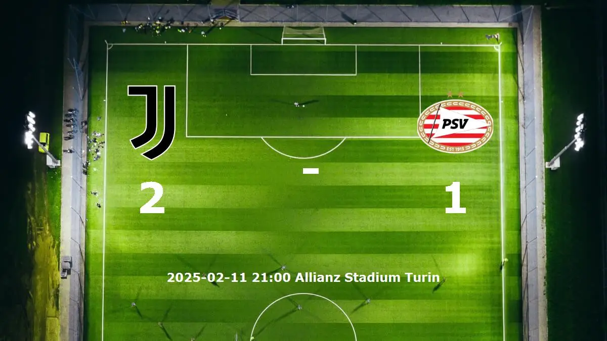 Juventus mot Eindhoven tidslinje och laguppställning