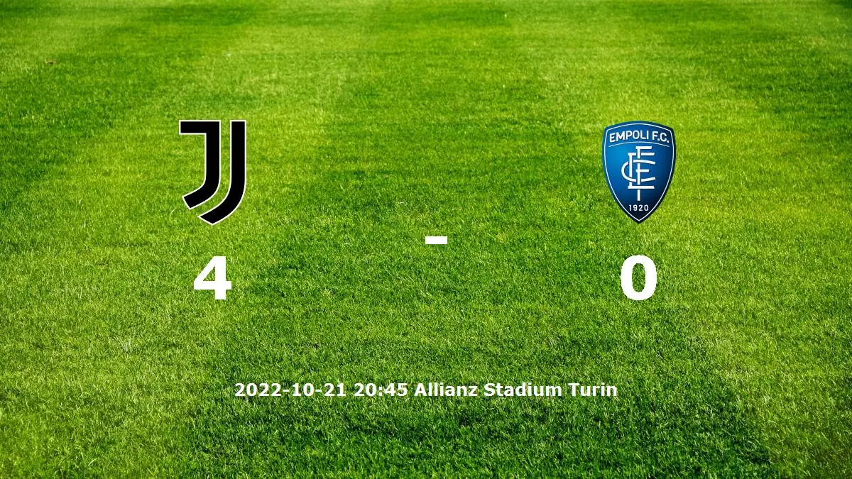 Juventus mot Empoli tidslinje och laguppställning