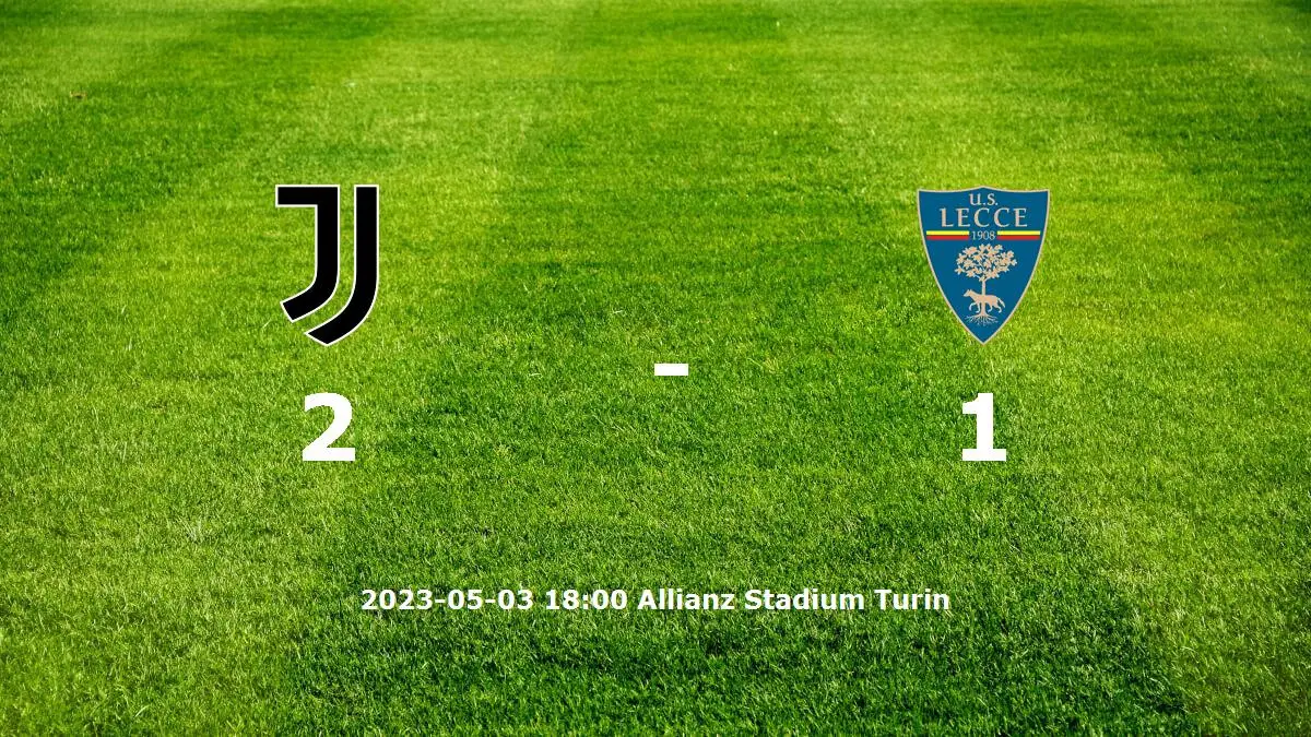 Juventus mot Lecce tidslinje och laguppställning