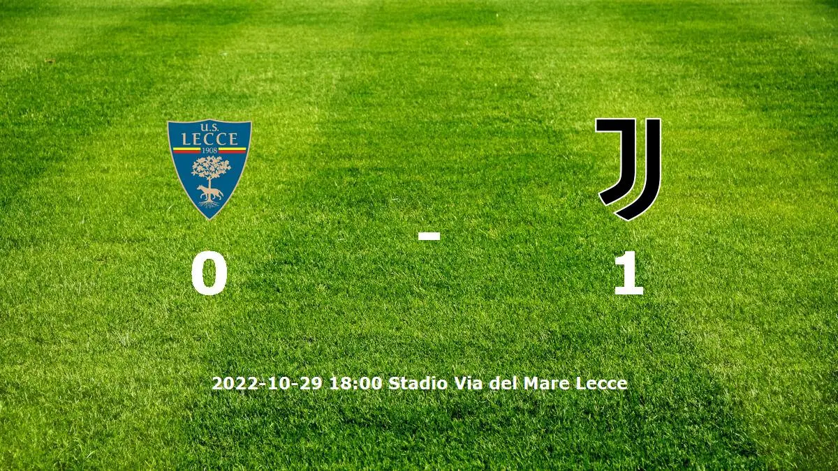 Lecce mot Juventus tidslinje och laguppställning
