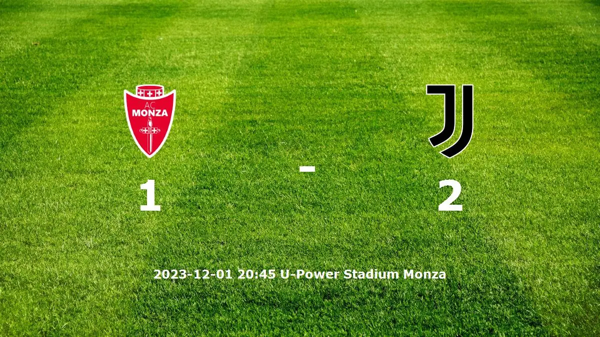 Monza mot Juventus tidslinje och laguppställning