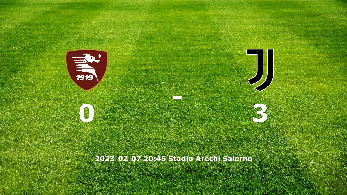 Salernitana mot Juventus tidslinje och laguppställning