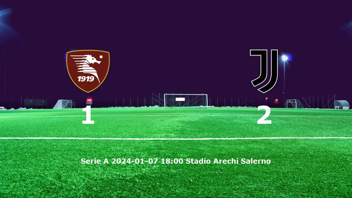 Salernitana mot Juventus tidslinje och laguppställning