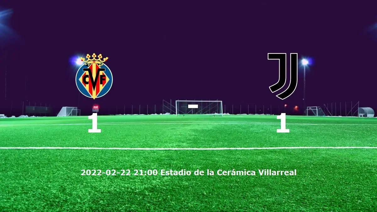 Villarreal CF mot Juventus tidslinje och laguppställning